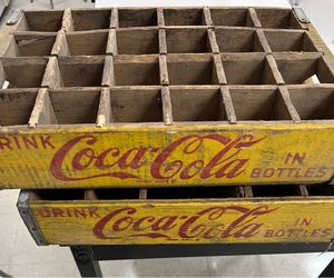 Vintage Coke bottle boxes