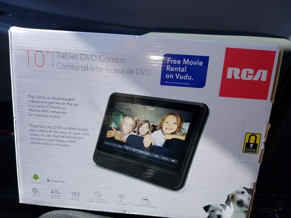 RCA TOUCHSCREEN TABLET/DVD COMBO DRP2091