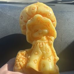 Vintage Large Strawberry Shortcake Figure Candle 11 inches tall 3 lb