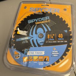 Spyder 8-1/4-in 40 -Tooth Fine Finish Tungsten carbide-tipped steel Circular saw blade