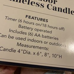 Out Door Frameless Candle