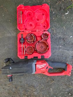 Milwaukee super hawg with bits