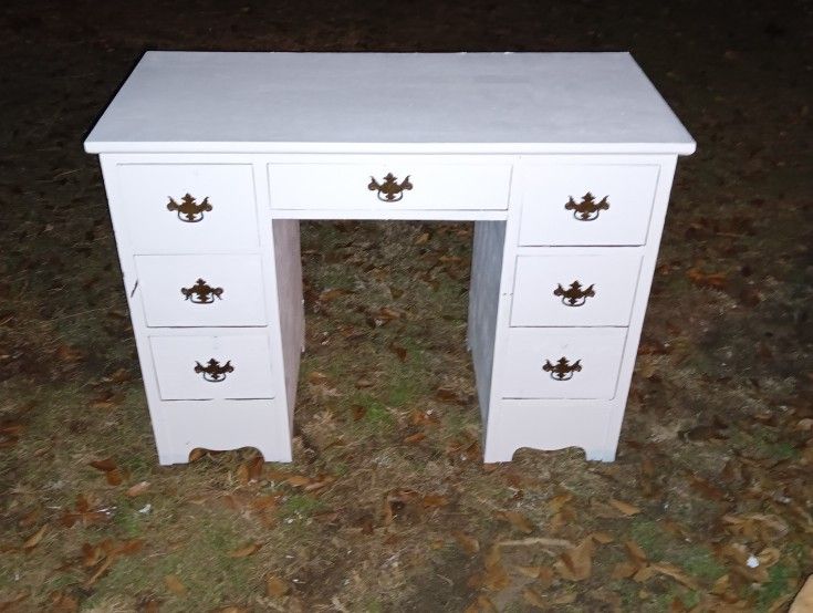 Vintage Wooden Vanity/Desk For Sale
