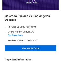 Fridays Rockies Tickets
