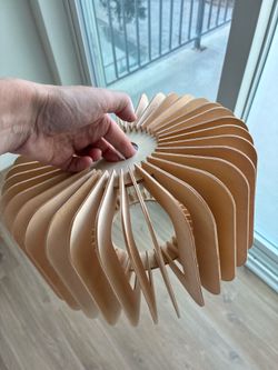 Beautiful wood lampshade