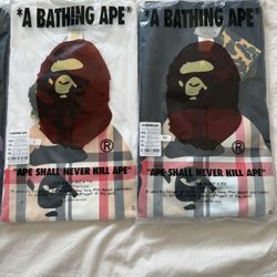 Bape X Burberry shirt (S-XL)