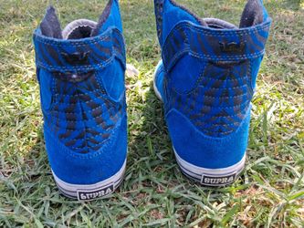 Supra High-Top Sneakers Blue Suede