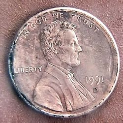 1991 (D) Error Penny