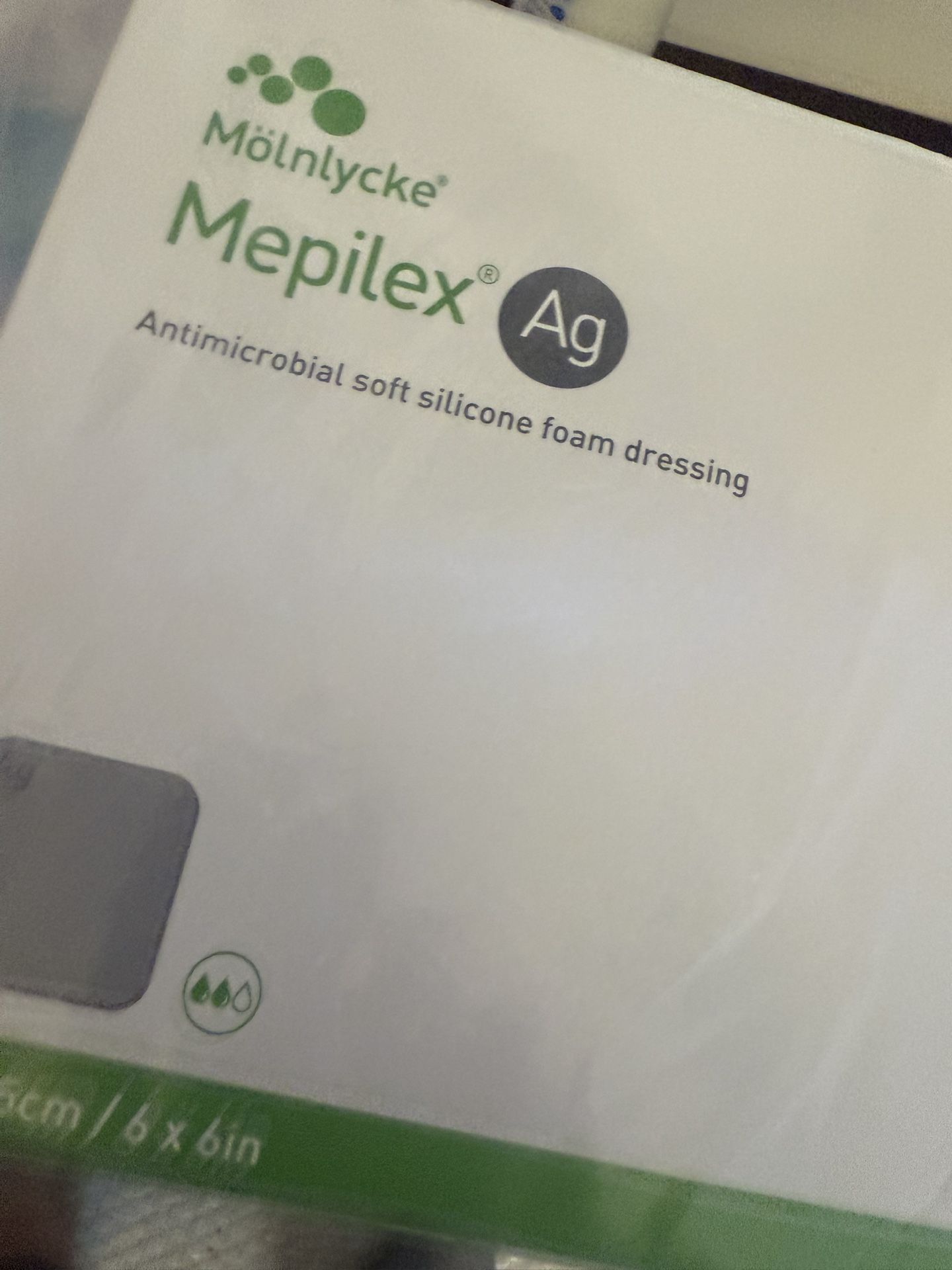 Mepilex® Ag Antimicrobial soft silicone foam dressing