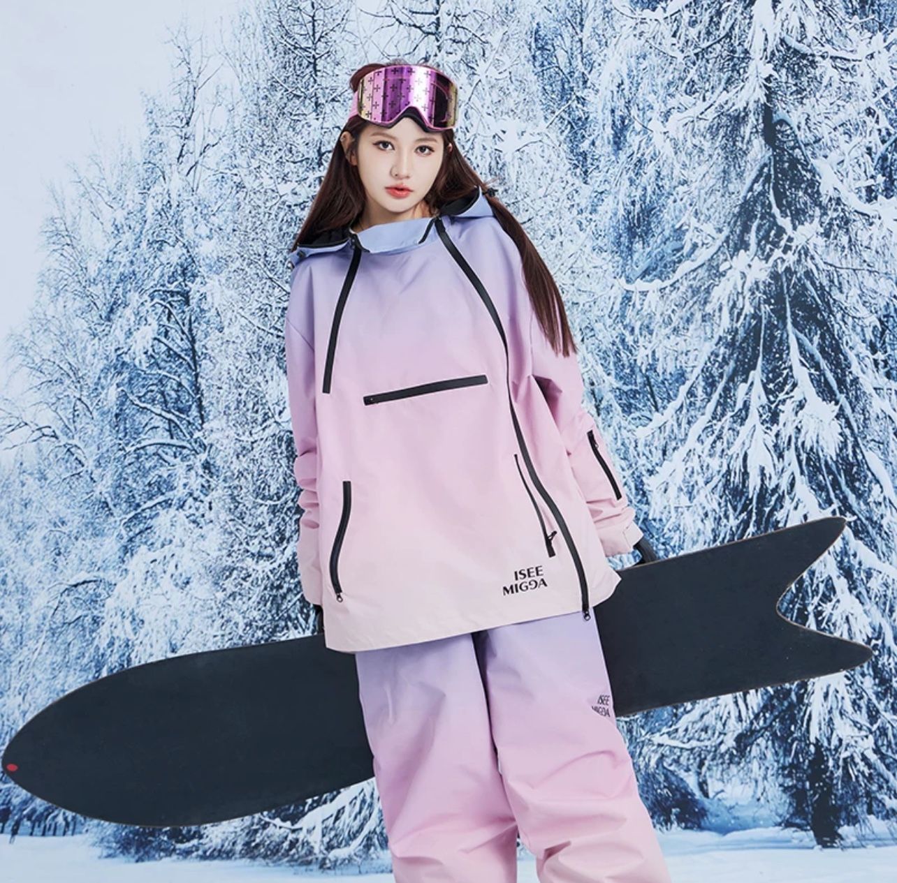 Isee migga Ground Tricks Snowboard Jacket And Pants For Women Size M