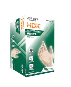 HDX Disposable Vinyl Gloves 200 Count
