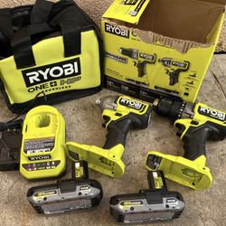 RYOBI ONE+ HP 18V Brushless Cordless 2-Tool Combo Kit with (2) 2.0 Ah Batteries, Charger, and Bag