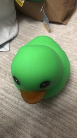 Jumbo green squishy duck
