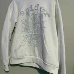OG Sp5der hoodie white rhinestone