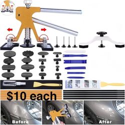 Randy Paintless Dent Removal Tools Gold Dent Puller Kit with Adjustable Width Dent Repair for Hail Damage
