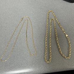 14k And 14k Gold Chain