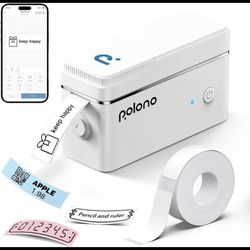 Label Maker Machine with Tape, Portable Thermal Printer for Logo,Clothing,Sticke