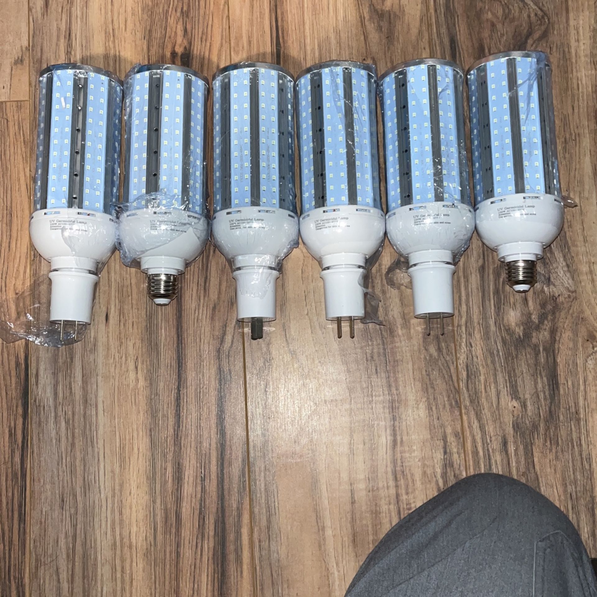 6 100 Watt UV GERMICIDAL LAMP BULBS. New
