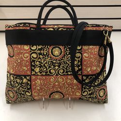 Versace Vintage Printed Tote Bag