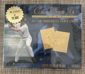 Cal Ripken Jr. 2131 Limited Edition 20k Gold Card # /20,000