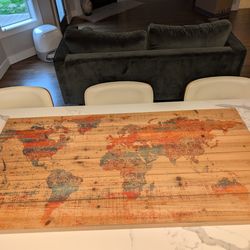 Parvez Taj "Warm World" Wood Wall Art - 45x22.5