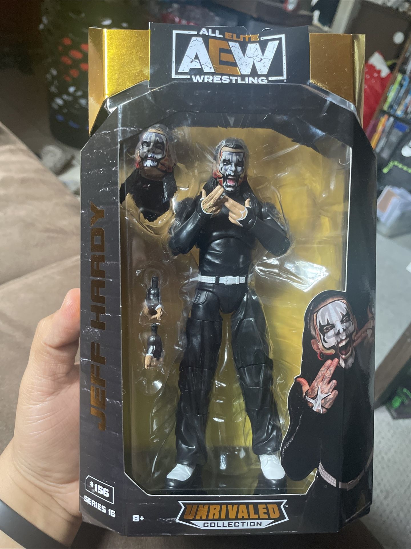 AEW Unrivaled Collection Series 16 JEFF HARDY WWE TNA Wrestling Figure New 2025