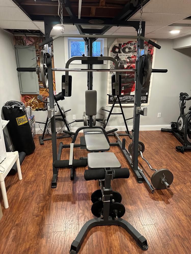 Power House Elite Smith Machine And Weights 