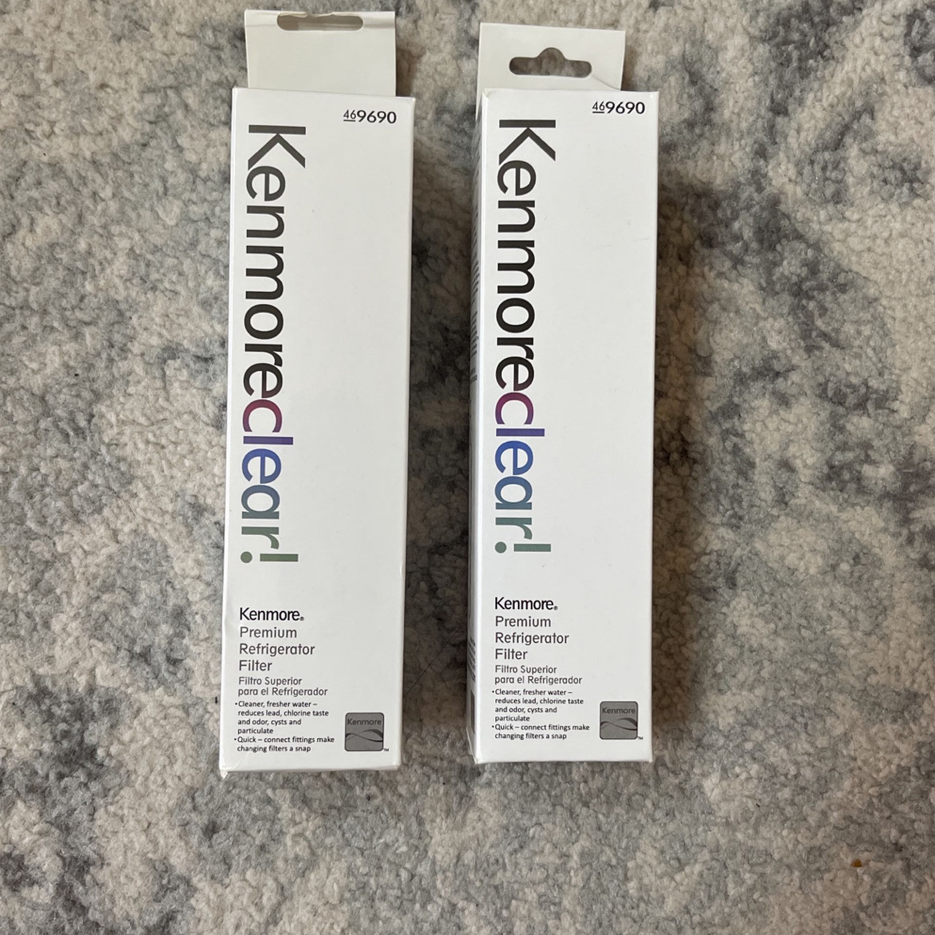 2 Kenmore Clear Refrigerator Filters 469690
