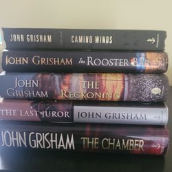 5 hardcover J. Grisham books