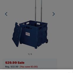 Red Storage Box Collapseable Mobile