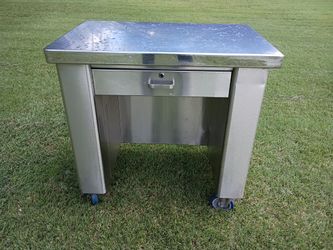 Commercial All Stainless Steel Table on Wheels!