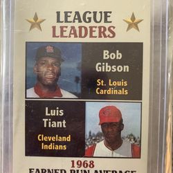 Bob Gibson & Luis Tiant '68 ERA Leaders Fan Club