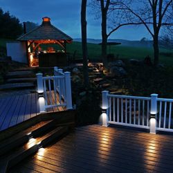 2 LED Multi-Direction Solar Fence Light