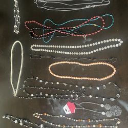 Variety Of Long Necklaces
