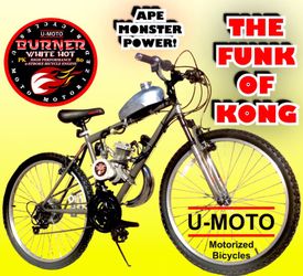 NEW U-MOTO DIY 2-STROKE 66cc/80cc MOTORIZED BIKE SYSTEM