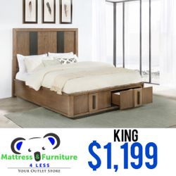Terrace 2-Drawer King Storage Bed 