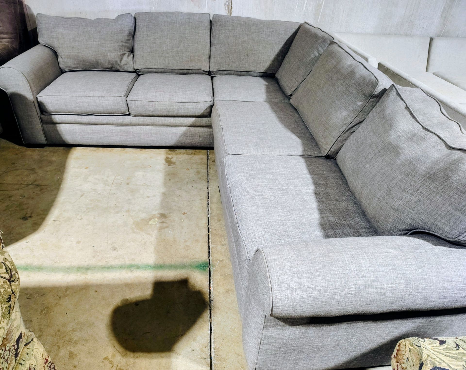 Nice modern gray sectional