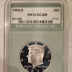 1994 s Proof Kennedy Half Dollar. PR70 DCAM