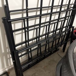 Twin Frame Bed + Memory Foam Topper