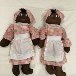 Aunt Jemima Cloth Rag Dolls 