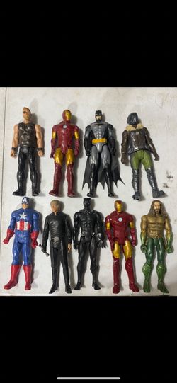 Superhero action figurines