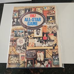 Vintage 1987 baseball all star game program