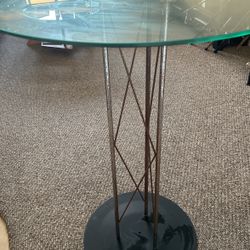 High Top Glass Table 