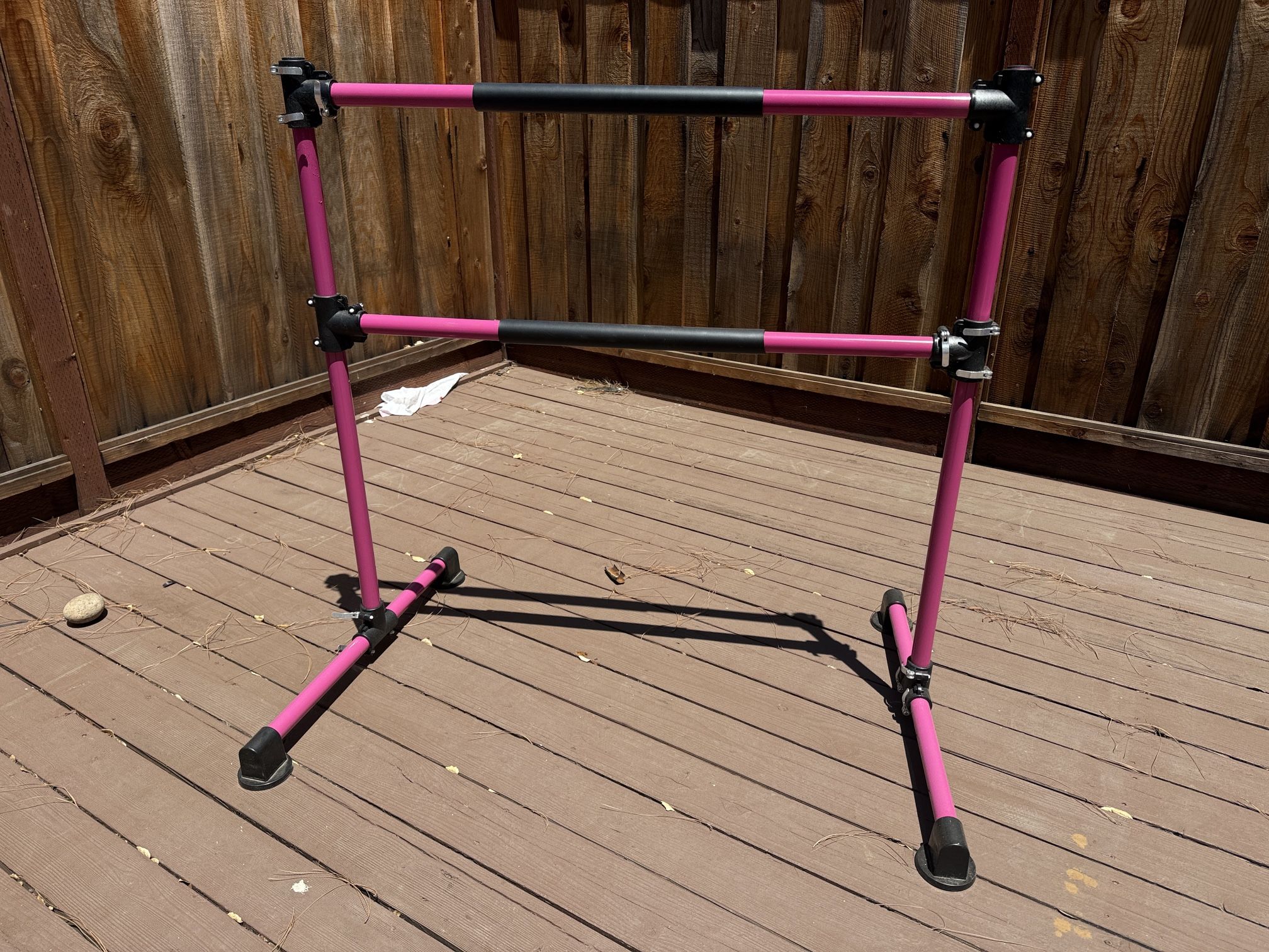 Gymnastics Bar Pink Adjustable Size