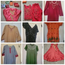 Tons of beautiful Indian clothes - 10-15 each or all 8pc for $50-  see desc and pics