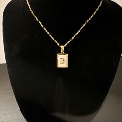 Initial Pendant Letter B