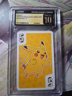 Pikachu Pokémon Playing Card CGC Pristine 10