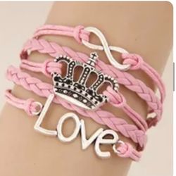 bracelet, leather, woven