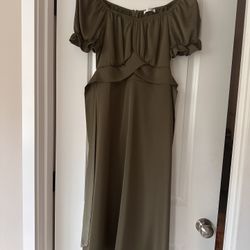 Olive Green Woman’s Dress 
