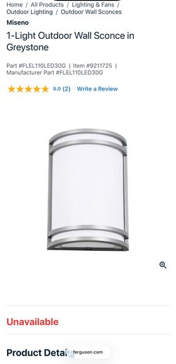 LED outdoor wall scone